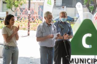 Inauguración de obra en el Espacio recreativo infantil de la plaza deportes Nº 12