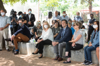 Inauguración de obra en el Espacio recreativo infantil de la plaza deportes Nº 12