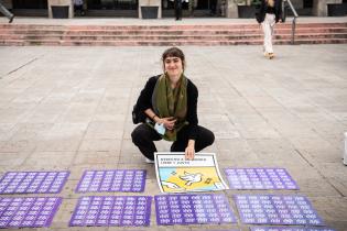 Actividades en la explanada de la Intendencia de Montevideo en el marco del Día de los Derechos Humanos