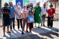 Entrega de viviendas en barrio Cauceglia