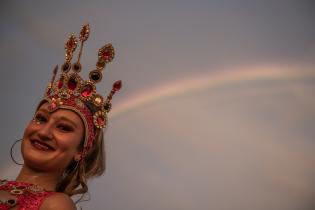 Desfile de Escuelas de Samba en las Canteras del Parque Rodó