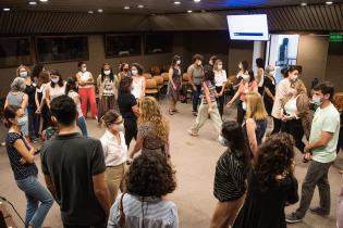 Actividad de la Asesoría para la igualdad de Género con integrantes de Comuna Mujer en la Intendencia de Montevideo