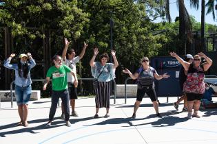 Cierre de actividades de verano del programa de atención a personas con discapacidad en el parque de la Amistad