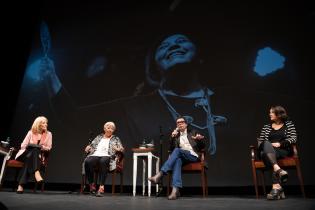 Declaración de visitante ilustre a Liliana Herrero en el Teatro Solís