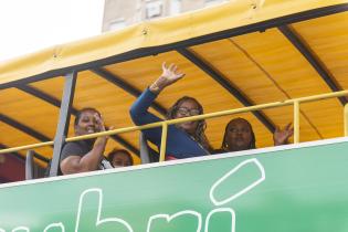 Recorrida del bus turisitico dirigido a Mujeres Afrodescendientes, Migrantes y de Pueblos Originarios