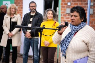 Inauguración de viviendas en el barrio La Paloma