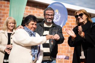 Inauguración de viviendas en el barrio La Paloma