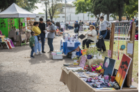 Feria de pequeños emprendedores en plaza Lafone