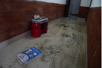 Limpieza de saneamiento por temporal en Montevideo, 17 de mayo de 2022