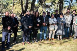 Homenaje a personas detenidas desaparecidas durante la última dictadura en el Memorial de los Detenidos Desaparecidos 