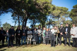 Homenaje a personas detenidas desaparecidas durante la última dictadura en el Memorial de los Detenidos Desaparecidos 