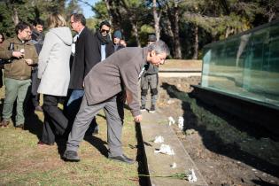 Homenaje a personas detenidas desaparecidas durante la última dictadura en el Memorial de los Detenidos Desaparecidos 