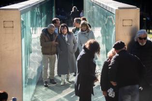 Homenaje a personas detenidas desaparecidas durante la última dictadura en el Memorial de los Detenidos Desaparecidos 