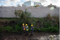 Limpieza en barrio Aquiles Lanza en el marco del Plan ABC + Unión Malvín Norte, 10 de junio de 2022