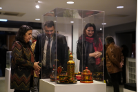 Inauguración de exposición de objetos de artesanía tradicional rusa e íconos ortodoxos en el MuHAr