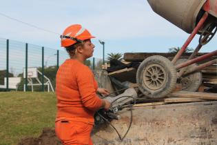 Obras viales en el puente de la calle Erevan en el marco del Plan ABC +Unión - Malvín Norte