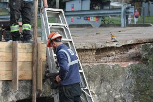 Obras viales en el puente de la calle Erevan en el marco del Plan ABC +Unión - Malvín Norte