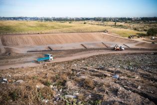 Obra de ampliación del sitio de disposición final de residuos de la usina  Felipe Cardoso, 21 de junio de 2022