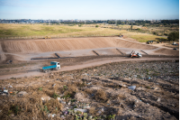 Obra de ampliación del sitio de disposición final de residuos de la usina  Felipe Cardoso, 21 de junio de 2022