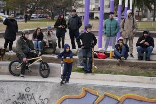 Inauguración de pista de skate en el Parque Rodó