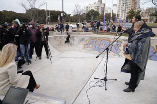 Inauguración de pista de skate en el Parque Rodó