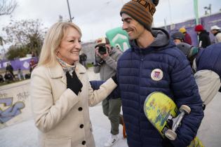 Inauguración de pista de skate en el Parque Rodó