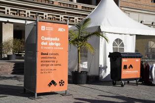 Lanzamiento de Campaña del abrigo en la explanada de la Intendencia de Montevideo