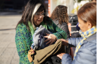 Lanzamiento de Campaña del abrigo en la explanada de la Intendencia de Montevideo