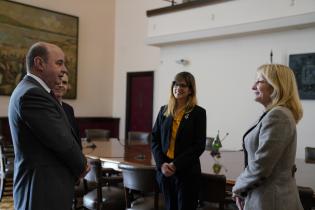 Visita del embajador de Brasil a la intendenta Carolina Cosse Visita del embajador de Brasil a la intendenta Carolina Cosse