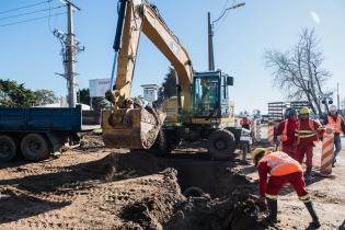 Obras de drenaje pluvial en la cuenca Manga