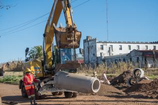 Obras de drenaje pluvial en la cuenca Manga