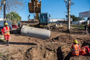 Obras de drenaje pluvial en la cuenca Manga