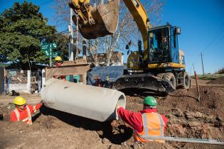 Obras de drenaje pluvial en la cuenca Manga