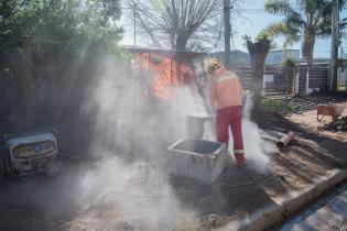 Instalaciones de cámaras nro. 1 para la conexión a la red de saneamiento en Manga Instalaciones de cámaras nro. 1 para la conexión a la red de saneamiento en Manga