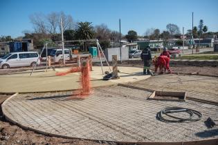 Avance de obras de saneamiento en plaza Azotea de Lima Avance de obras de saneamiento en plaza Azotea de Lima