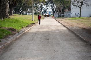 Obras de vialidad en la calle Diagonal Malvín Norte en el marco del Plan ABC+, 21 de julio de 2022