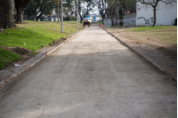 Obras de vialidad en la calle Diagonal Malvín Norte en el marco del Plan ABC+, 21 de julio de 2022