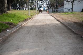 Obras de vialidad en la calle Diagonal Malvín Norte en el marco del Plan ABC+, 21 de julio de 2022