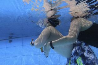 Clase de natacion del Programa de atención a personas con discapacidad Clase de natacion del Programa de atención a personas con discapacidad