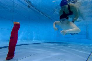 Clase de natacion del Programa de atención a personas con discapacidad Clase de natacion del Programa de atención a personas con discapacidad