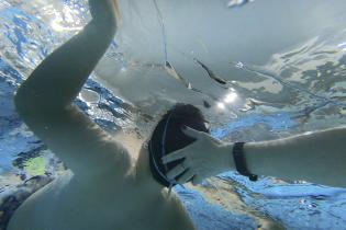 Clase de natacion del Programa de atención a personas con discapacidad Clase de natacion del Programa de atención a personas con discapacidad