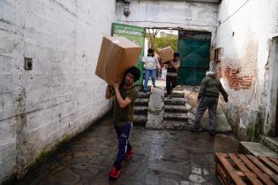 Entrega de abrigos a ollas populares en el Galpón de Corrales Entrega de abrigos a ollas populares en el Galpón de Corrales , 26 de julio de 2022