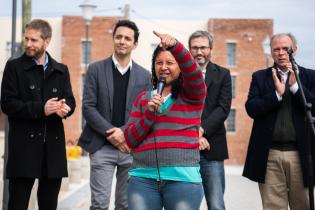 Entrega de viviendas en el asentamiento Chacarita de los Padres, 31 de agosto de 2022