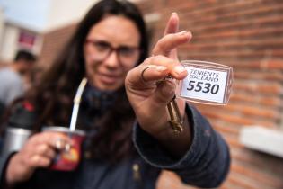 Entrega de viviendas en el asentamiento Chacarita de los Padres, 31 de agosto de 2022