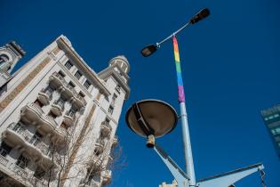 Intervención en Av.18 de julio en el marco del Mes de la Diversidad