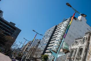 Intervención en Av.18 de julio en el marco del Mes de la Diversidad