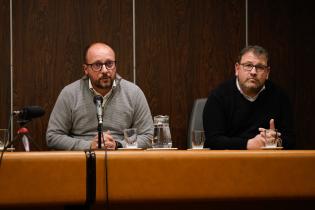 Charla para emprendedores en la sala Dorada de la Intendencia de Montevideo