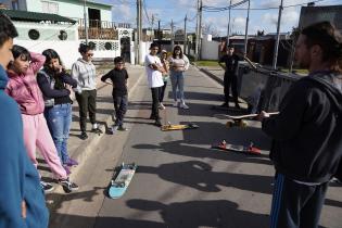 Escuela de skate en el centro juvenil La tortuga Cuadrada en el marco del Plan ABC + Deporte y Cultura