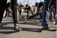 Escuela de skate en el centro juvenil La tortuga Cuadrada en el marco del Plan ABC + Deporte y Cultura