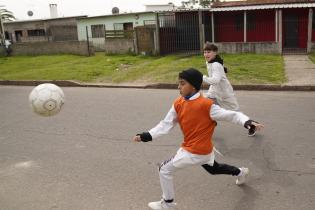 Peatonal barrial en el barrio Municipal